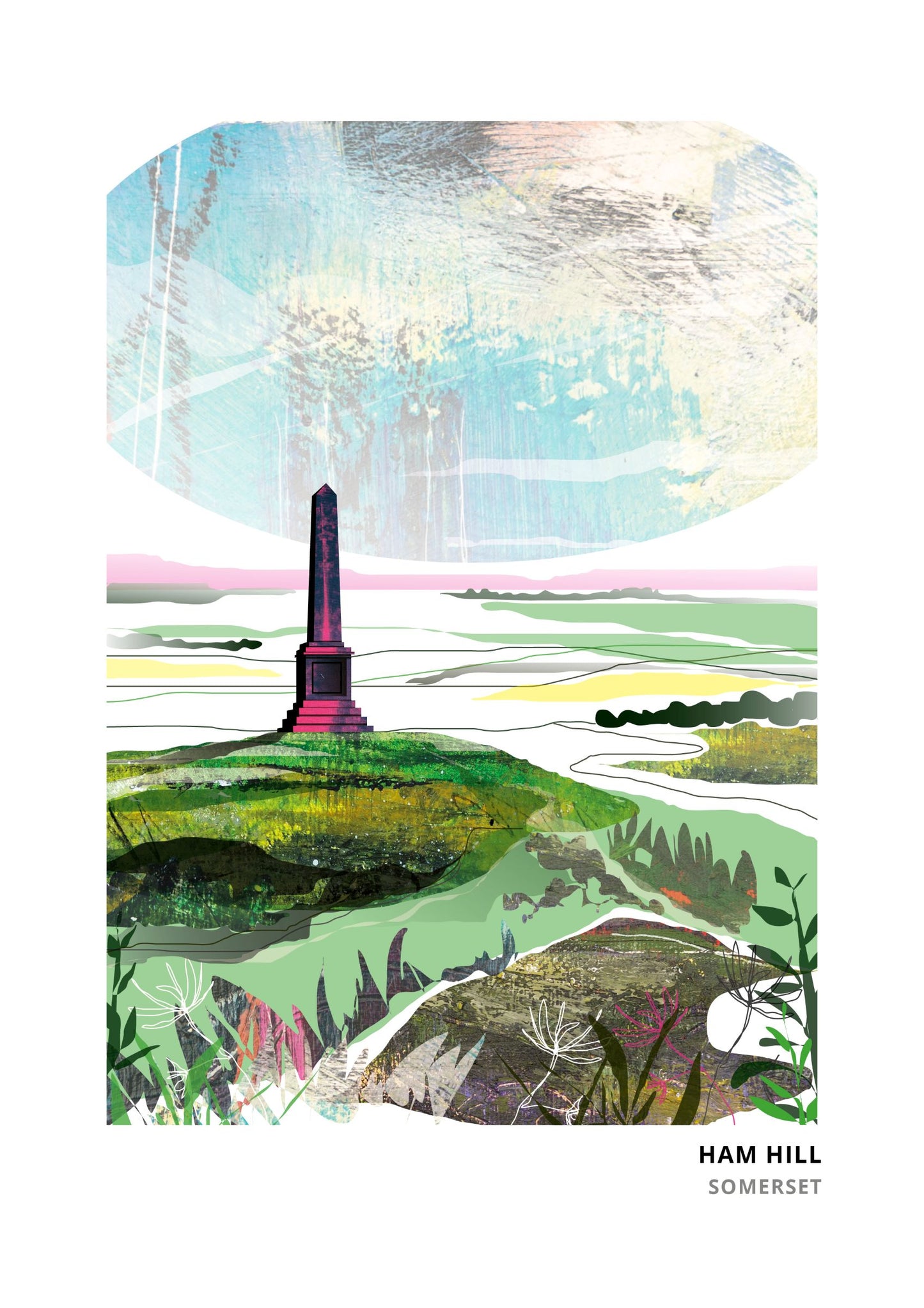 Ham Hill, Yeovil art print by Vicki Shortt
