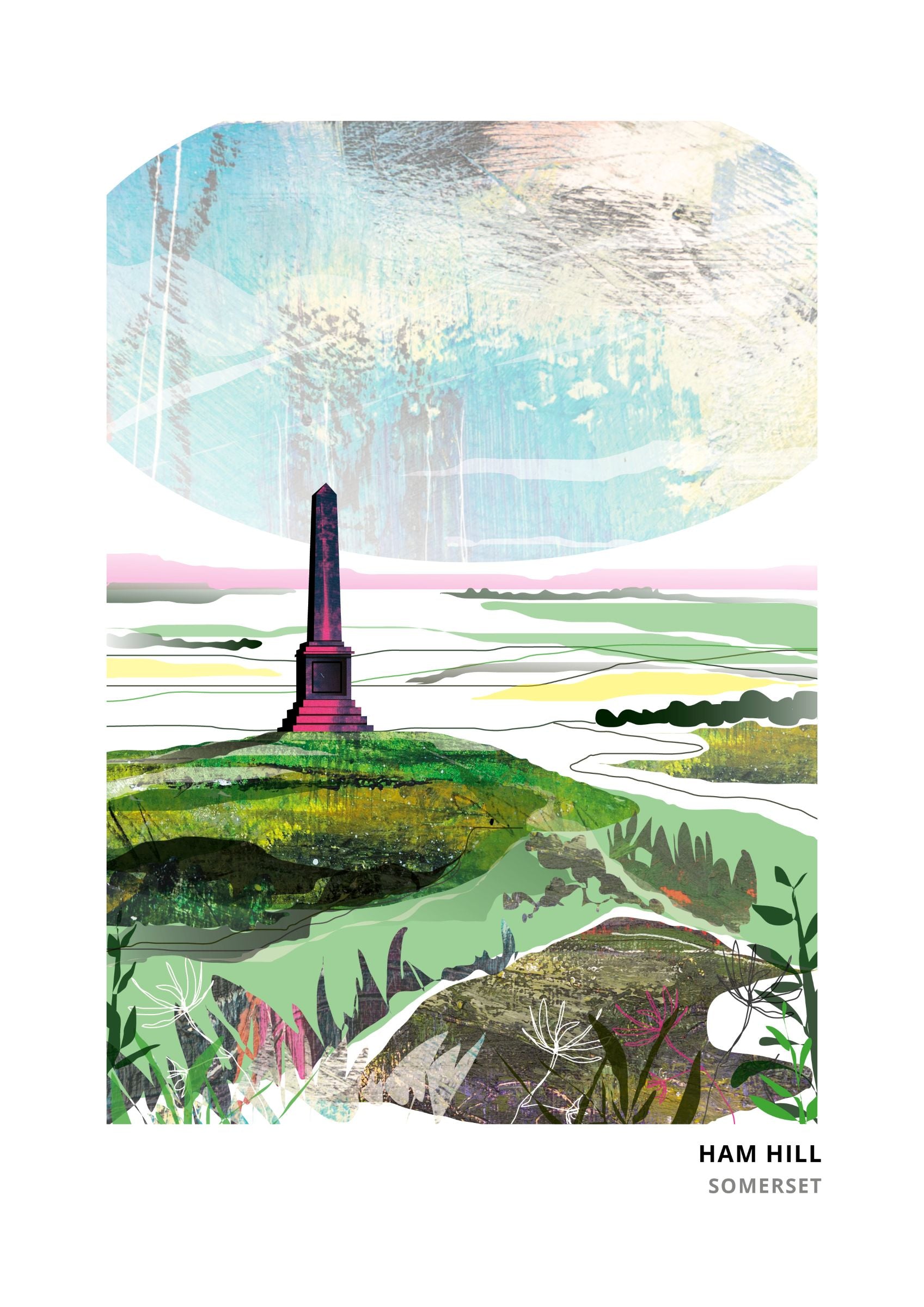 Ham Hill, Yeovil art print by Vicki Shortt