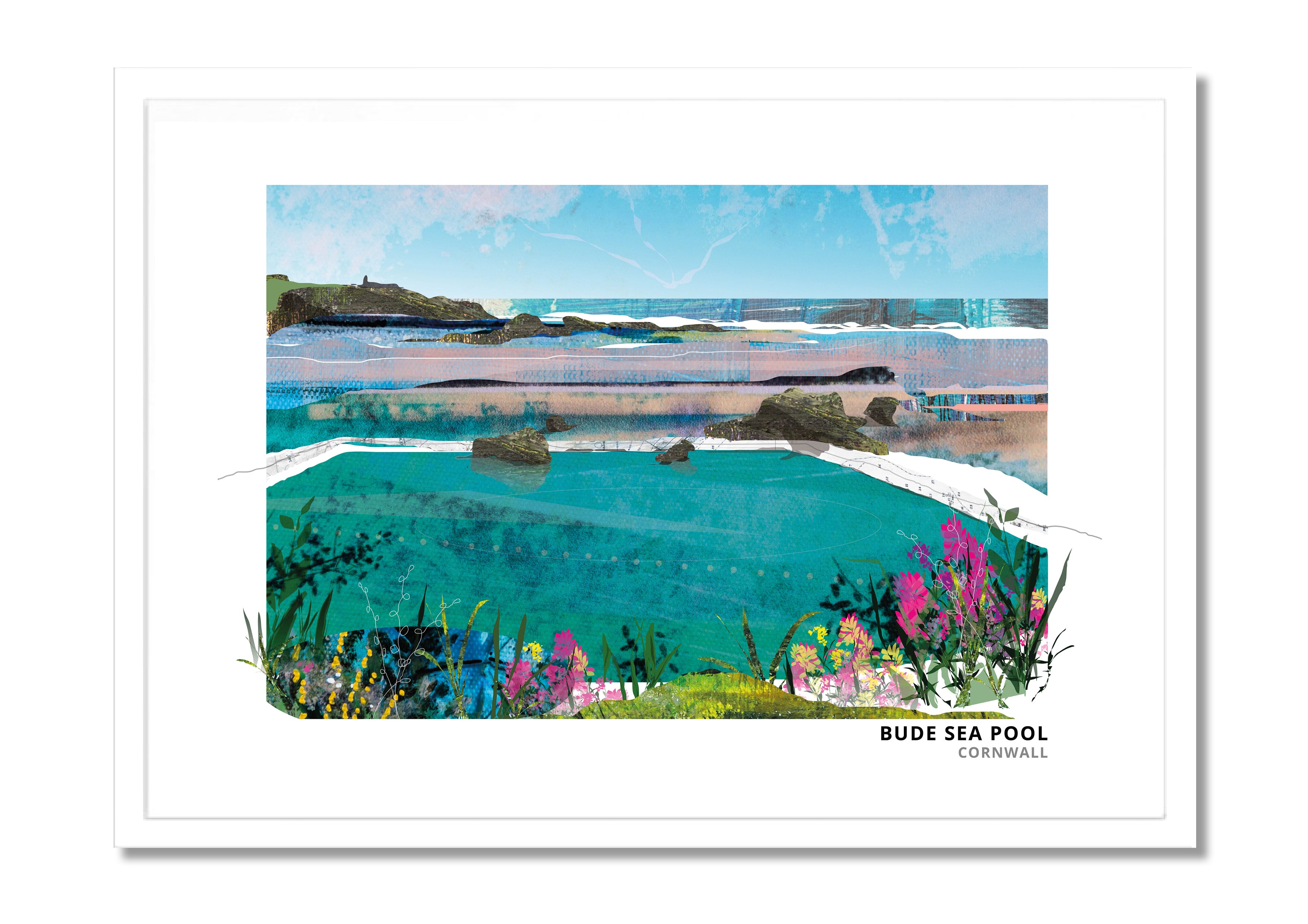Bude Sea Pool Art Print | Vicki Shortt