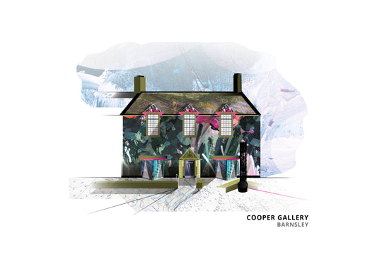 Cooper Gallery, Barnsley art print by Vicki Shortt, the Victorian gallery in the town centre