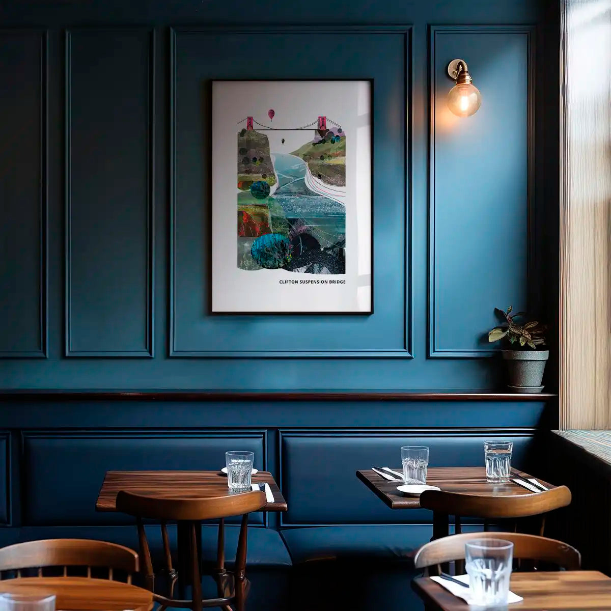 Vicki Shortt landscape art prints in a corporate setting