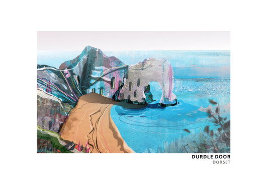 Durdle Door art print by Vicki Shortt, the limestone arch on the Jurassic Coast, Dorset