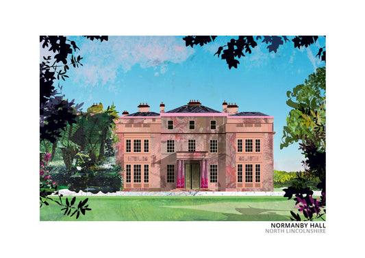 Normanby Hall art print by Vicki Shortt, the Regency country house and parkland near Scunthorpe, North Lincolnshire