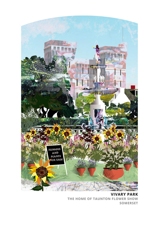 Vivary Park, Taunton art print by Vicki Shortt, the park that hosts the town flower show